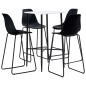 vidaXL 5-tlg. Bar-Set Kunststoff Schwarz vidaXL 5-tlg. Bar-Set Kunststoff Schwarz