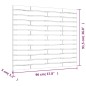 vidaXL Wand-Kopfteil Grau 96x3x91,5 cm Massivholz Kiefer vidaXL Wand-Kopfteil Grau 96x3x91,5 cm Massivholz Kiefer