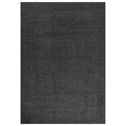 vidaXL Teppich Shaggy Hochflor Anthrazit 140x200 cm