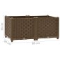 vidaXL Hochbeet 80x40x38 cm Polypropylen vidaXL Hochbeet 80x40x38 cm Polypropylen
