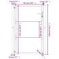 vidaXL Gartentor 105x130 cm Cortenstahl vidaXL Gartentor 105x130 cm Cortenstahl