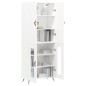 vidaXL Highboard Weiß 69,5x34x180 cm Holzwerkstoff vidaXL Highboard Weiß 69,5x34x180 cm Holzwerkstoff