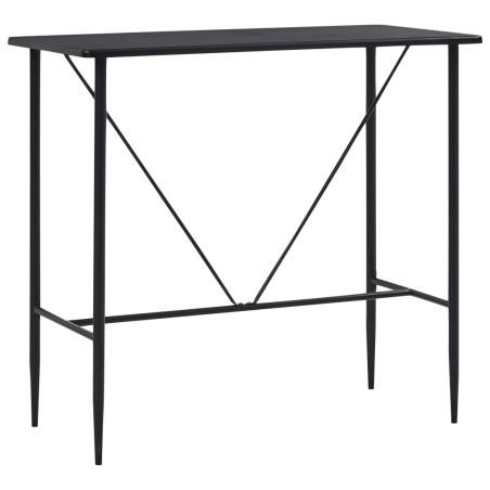 5-tlg. Bar-Set Kunstleder Schwarz