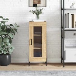 vidaXL Sideboard Sonoma-Eiche 34,5x34x90 cm Holzwerkstoff