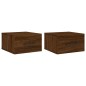 vidaXL Wand-Nachttische 2 Stk. Braun Eichen-Optik 35x35x20 cm vidaXL Wand-Nachttische 2 Stk. Braun Eichen-Optik 35x35x20 cm