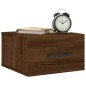 vidaXL Wand-Nachttische 2 Stk. Braun Eichen-Optik 35x35x20 cm vidaXL Wand-Nachttische 2 Stk. Braun Eichen-Optik 35x35x20 cm