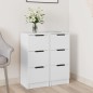 vidaXL Sideboards 2 Stk. Weiß 30x30x70 cm Holzwerkstoff vidaXL Sideboards 2 Stk. Weiß 30x30x70 cm Holzwerkstoff