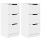 vidaXL Sideboards 2 Stk. Weiß 30x30x70 cm Holzwerkstoff vidaXL Sideboards 2 Stk. Weiß 30x30x70 cm Holzwerkstoff