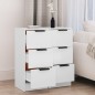 vidaXL Sideboards 2 Stk. Weiß 30x30x70 cm Holzwerkstoff vidaXL Sideboards 2 Stk. Weiß 30x30x70 cm Holzwerkstoff