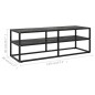 vidaXL TV-Schrank Schwarz mit Hartglas Marmor-Optik 120x40x40 cm vidaXL TV-Schrank Schwarz mit Hartglas Marmor-Optik 120x40x40 cm