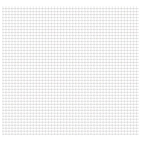 vidaXL Wellengitter Edelstahl 50×50 cm 21×21×2,5 mm