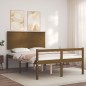 vidaXL Massivholzbett mit Kopfteil Honigbraun 120x200 cm vidaXL Massivholzbett mit Kopfteil Honigbraun 120x200 cm