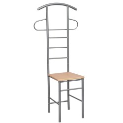 vidaXL Herrendiener Stühle 2 Stk. Metall