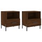 vidaXL Nachttische 2Stk. Braun Eichen-Optik 40x35x47,5cm Holzwerkstoff vidaXL Nachttische 2Stk. Braun Eichen-Optik 40x35x47,5cm Holzwerkstoff
