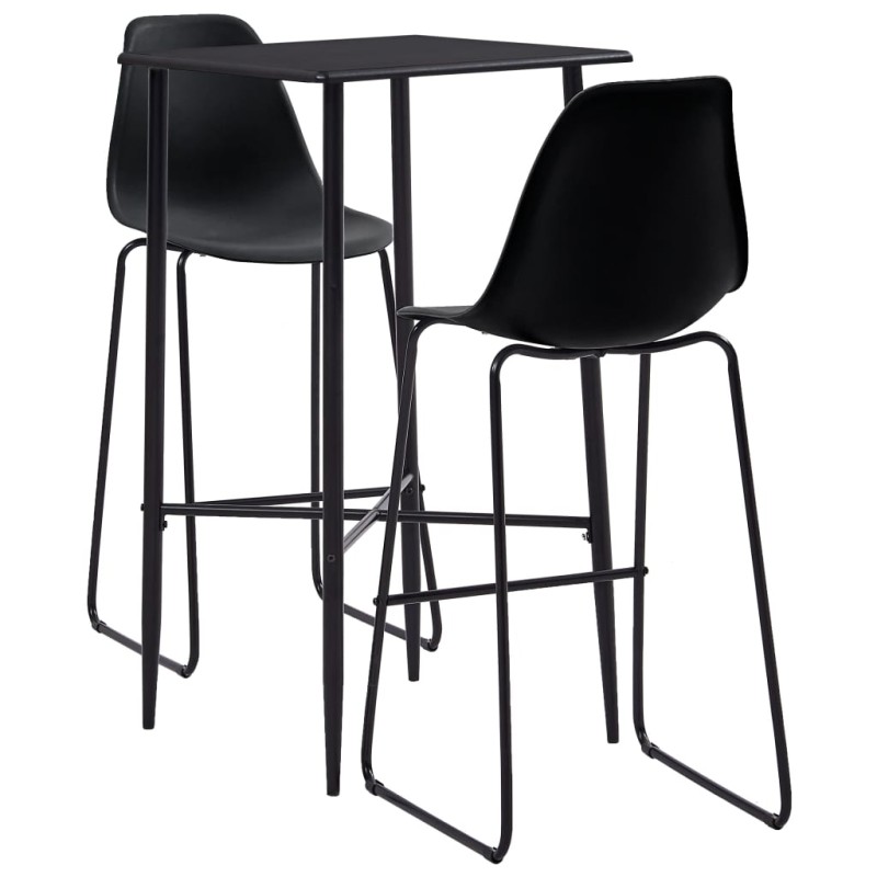 3-tlg. Bar-Set Kunststoff Schwarz 3-tlg. Bar-Set Kunststoff Schwarz