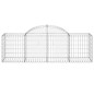 vidaXL Gabionen mit Hochbogen 7 Stk. 200x50x60/80 cm Verzinktes Eisen vidaXL Gabionen mit Hochbogen 7 Stk. 200x50x60/80 cm Verzinktes Eisen