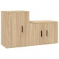 vidaXL 2-tlg. TV-Schrank-Set Sonoma-Eiche Holzwerkstoff vidaXL 2-tlg. TV-Schrank-Set Sonoma-Eiche Holzwerkstoff