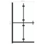 vidaXL Faltbare begehbare Duschwand Transparentes ESG Glas 100x190 cm vidaXL Faltbare begehbare Duschwand Transparentes ESG Glas 100x190 cm