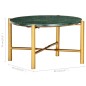vidaXL Couchtisch Grün 60×60×35 cm Echtstein in Marmoroptik vidaXL Couchtisch Grün 60×60×35 cm Echtstein in Marmoroptik