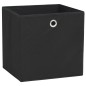 vidaXL Aufbewahrungsboxen 4 Stk. Vliesstoff 28x28x28 cm Schwarz vidaXL Aufbewahrungsboxen 4 Stk. Vliesstoff 28x28x28 cm Schwarz