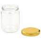 vidaXL Marmeladengläser mit Goldenem Deckel 48 Stk. 230 ml vidaXL Marmeladengläser mit Goldenem Deckel 48 Stk. 230 ml