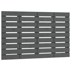 vidaXL Wand-Kopfteil Grau 96x3x63 cm Massivholz Kiefer