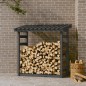 vidaXL Kaminholzregal Grau 108x64,5x110 cm Massivholz Kiefer vidaXL Kaminholzregal Grau 108x64,5x110 cm Massivholz Kiefer