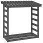 vidaXL Kaminholzregal Grau 108x64,5x110 cm Massivholz Kiefer vidaXL Kaminholzregal Grau 108x64,5x110 cm Massivholz Kiefer