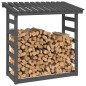 vidaXL Kaminholzregal Grau 108x64,5x110 cm Massivholz Kiefer vidaXL Kaminholzregal Grau 108x64,5x110 cm Massivholz Kiefer