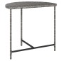 vidaXL Gartentisch Grau 80x50x75 cm Poly Rattan vidaXL Gartentisch Grau 80x50x75 cm Poly Rattan