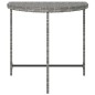 vidaXL Gartentisch Grau 80x50x75 cm Poly Rattan vidaXL Gartentisch Grau 80x50x75 cm Poly Rattan
