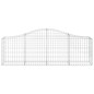 vidaXL Gabionen mit Hochbogen 10 Stk. 200x30x60/80 cm Verzinktes Eisen vidaXL Gabionen mit Hochbogen 10 Stk. 200x30x60/80 cm Verzinktes Eisen