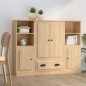 vidaXL Highboards 3 Stk. Sonoma-Eiche Holzwerkstoff vidaXL Highboards 3 Stk. Sonoma-Eiche Holzwerkstoff