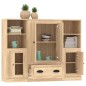 vidaXL Highboards 3 Stk. Sonoma-Eiche Holzwerkstoff vidaXL Highboards 3 Stk. Sonoma-Eiche Holzwerkstoff