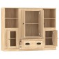 vidaXL Highboards 3 Stk. Sonoma-Eiche Holzwerkstoff vidaXL Highboards 3 Stk. Sonoma-Eiche Holzwerkstoff
