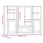 vidaXL Highboards 3 Stk. Sonoma-Eiche Holzwerkstoff vidaXL Highboards 3 Stk. Sonoma-Eiche Holzwerkstoff