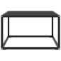 vidaXL Couchtisch Schwarz mit Schwarzem Glas 60x60x35 cm vidaXL Couchtisch Schwarz mit Schwarzem Glas 60x60x35 cm
