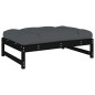 vidaXL 5-tlg. Garten-Lounge-Set mit Kissen Schwarz Massivholz vidaXL 5-tlg. Garten-Lounge-Set mit Kissen Schwarz Massivholz