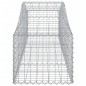 vidaXL Gabionen mit Hochbogen 5 Stk. 200x50x40/60 cm Verzinktes Eisen vidaXL Gabionen mit Hochbogen 5 Stk. 200x50x40/60 cm Verzinktes Eisen