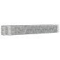 vidaXL Hochbeet Silbern 554x100x68 cm Pulverbeschichteter Stahl vidaXL Hochbeet Silbern 554x100x68 cm Pulverbeschichteter Stahl