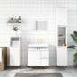 vidaXL Badschrank Hochglanz-Weiß 30x30x190 cm Holzwerkstoff vidaXL Badschrank Hochglanz-Weiß 30x30x190 cm Holzwerkstoff
