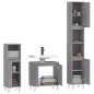 3-tlg. Badmöbel-Set Grau Sonoma Holzwerkstoff 3-tlg. Badmöbel-Set Grau Sonoma Holzwerkstoff