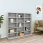 vidaXL CD-Regal Grau Sonoma 102x23x89,5 cm Holzwerkstoff vidaXL CD-Regal Grau Sonoma 102x23x89,5 cm Holzwerkstoff