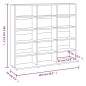 vidaXL CD-Regal Grau Sonoma 102x23x89,5 cm Holzwerkstoff vidaXL CD-Regal Grau Sonoma 102x23x89,5 cm Holzwerkstoff