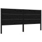vidaXL Massivholzbett mit Kopfteil Schwarz 200x200 cm vidaXL Massivholzbett mit Kopfteil Schwarz 200x200 cm