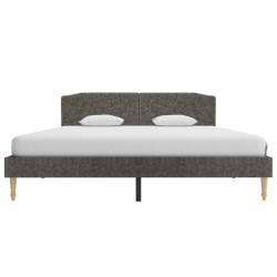 Bettgestell Dunkelgrau Stoff 150x200 cm