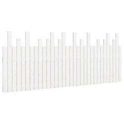 vidaXL Wand-Kopfteil Weiß 204x3x80 cm Massivholz Kiefer