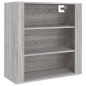 vidaXL Wandschrank Grau Sonoma 80x33x80 cm Holzwerkstoff vidaXL Wandschrank Grau Sonoma 80x33x80 cm Holzwerkstoff