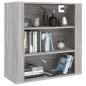 vidaXL Wandschrank Grau Sonoma 80x33x80 cm Holzwerkstoff vidaXL Wandschrank Grau Sonoma 80x33x80 cm Holzwerkstoff