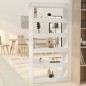 vidaXL Bücherregal/Raumteiler Hochglanz-Weiß 80x30x166cm Holzwerkstoff vidaXL Bücherregal/Raumteiler Hochglanz-Weiß 80x30x166cm Holzwerkstoff
